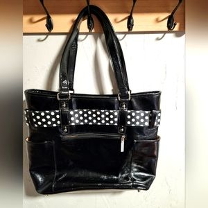 Chaume black shoulder purse